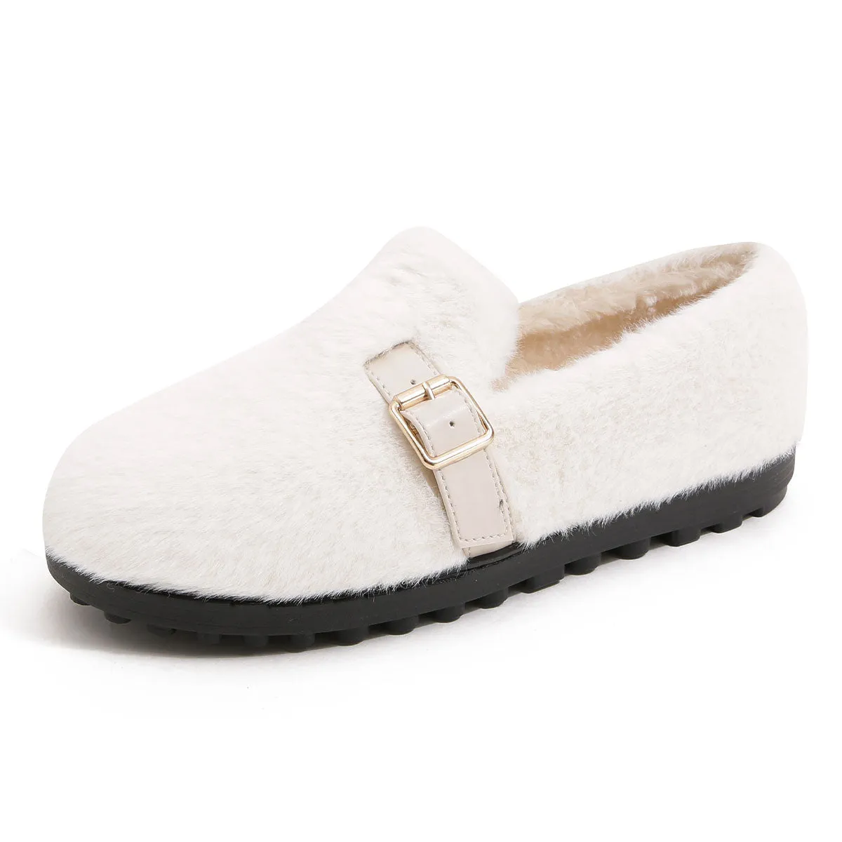 Women Casual Fashion Minimalist Soft Furred Casual Shoes