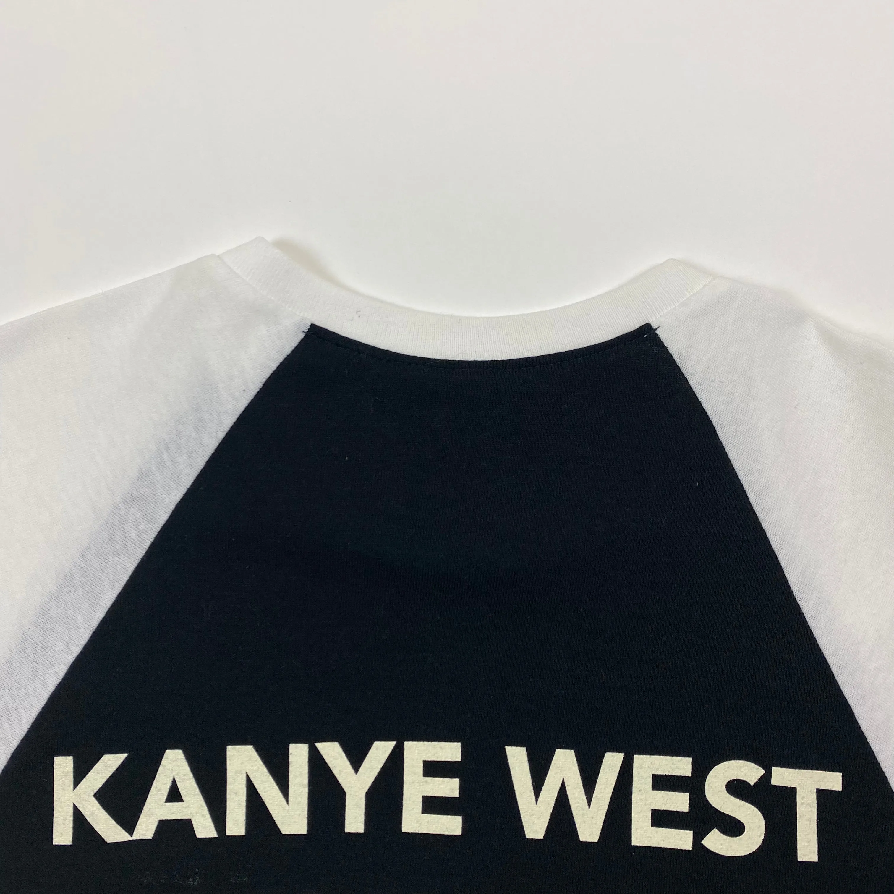 Yeezus Tour 2014 Bonnaroo Baseball Tee In Black/White