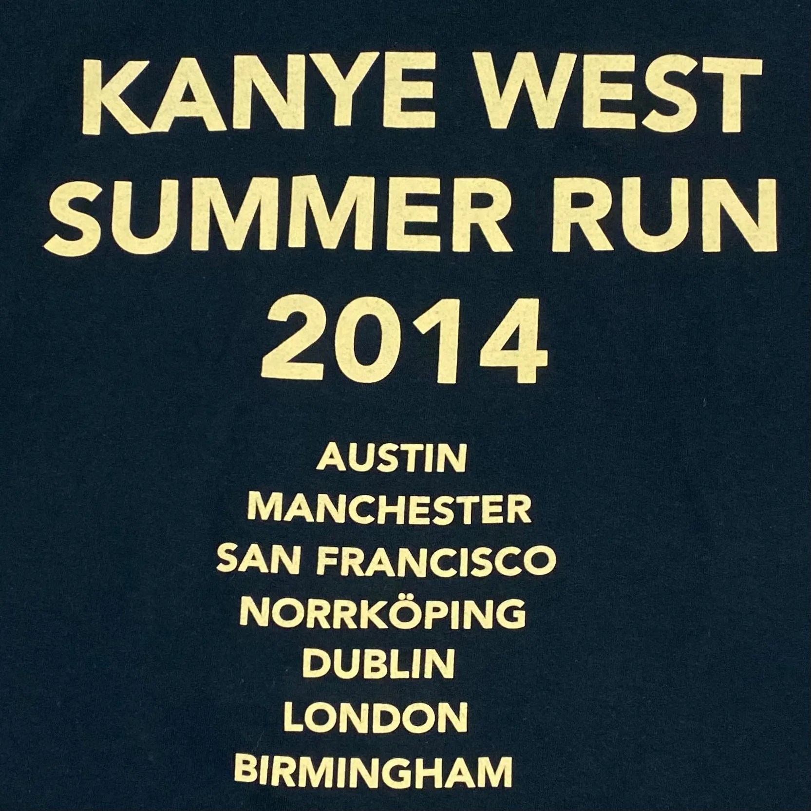 Yeezus Tour 2014 Summer Run Reaper Tee